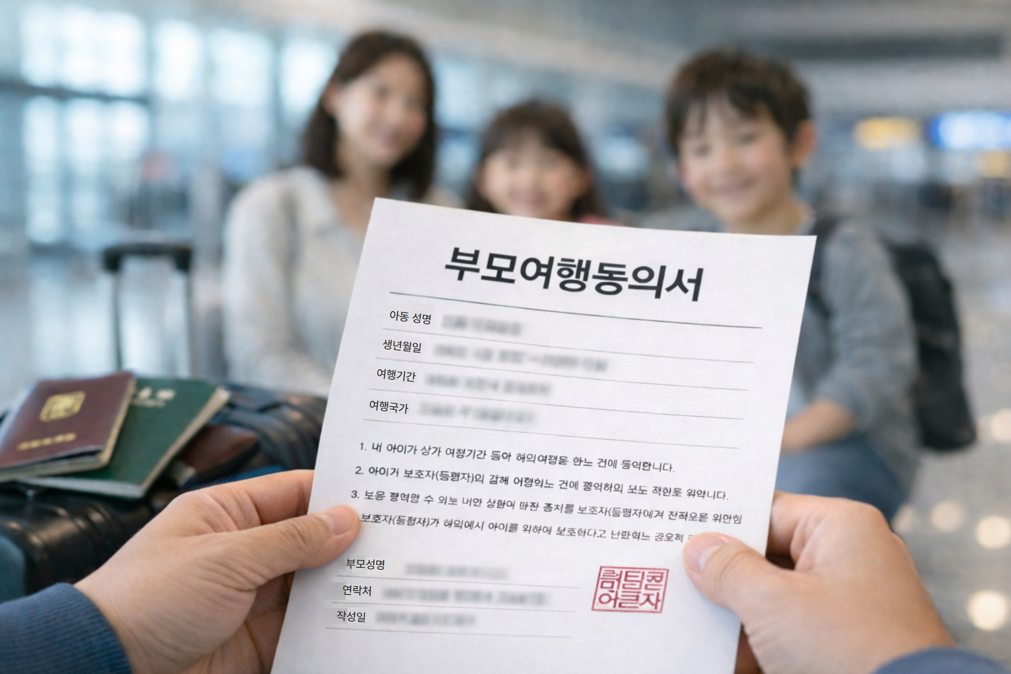 한국통합민원센터, 부모여행동의서 온라인 발급 대행 서비스 제공