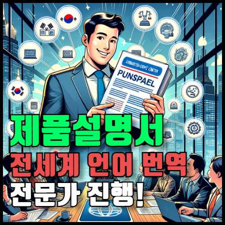 기업에서 찾는 '제품설명서' 전세계 언어 번역 서비스