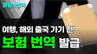 보험서류 해외 서류 번역 전문가 견적 진행할 땐? | 배달의번역