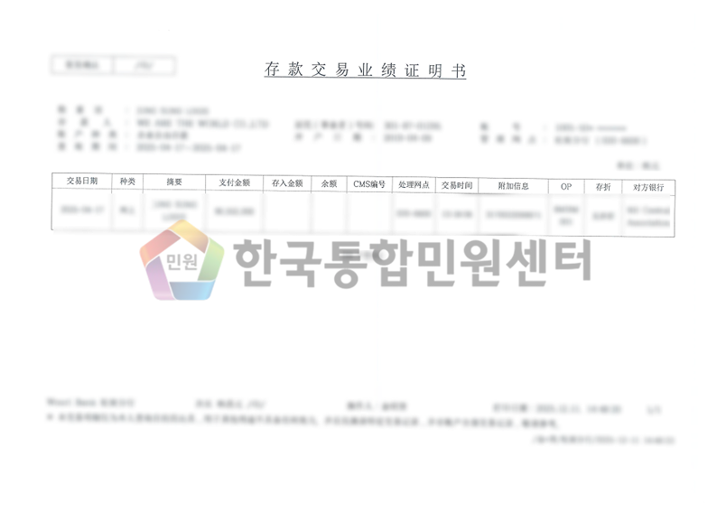 Bank Transaction Certificate